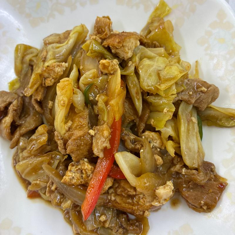 キャベツと厚揚げの味噌炒め(札幌市役所地下食堂)