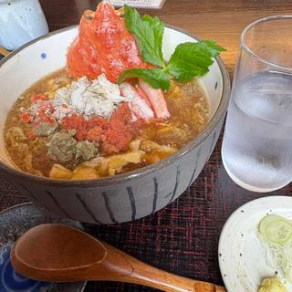 香箱卵あんかけ蕎麦