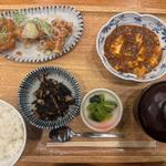 日替わりランチ　麻婆豆腐& 鶏の黄金唐揚ごまポン酢