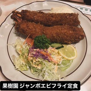 ジャンボエビフライ定食(果樹園 )