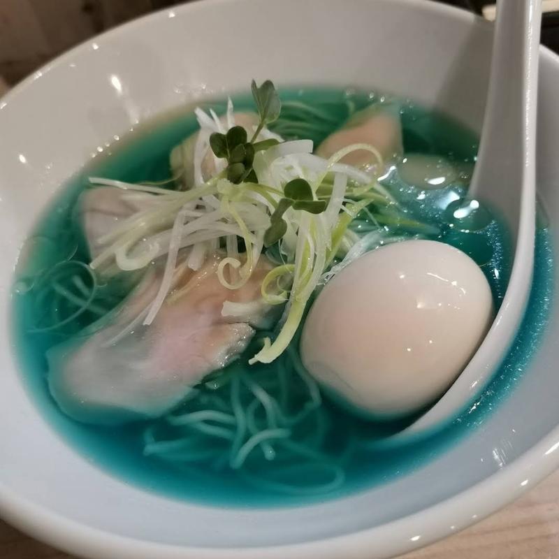 鶏清湯青（とりちんたんあお）＋鶏チャーシュー増し(吉法師)