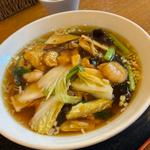 五目あんかけ正油ラーメン