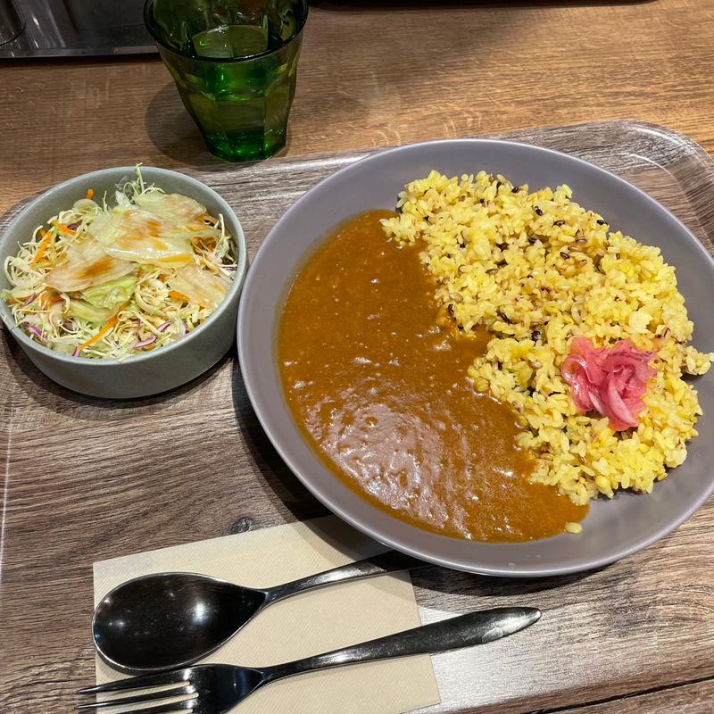 モーニングコク旨カレー サラダセット(スパイスファクトリー エキュート品川店)