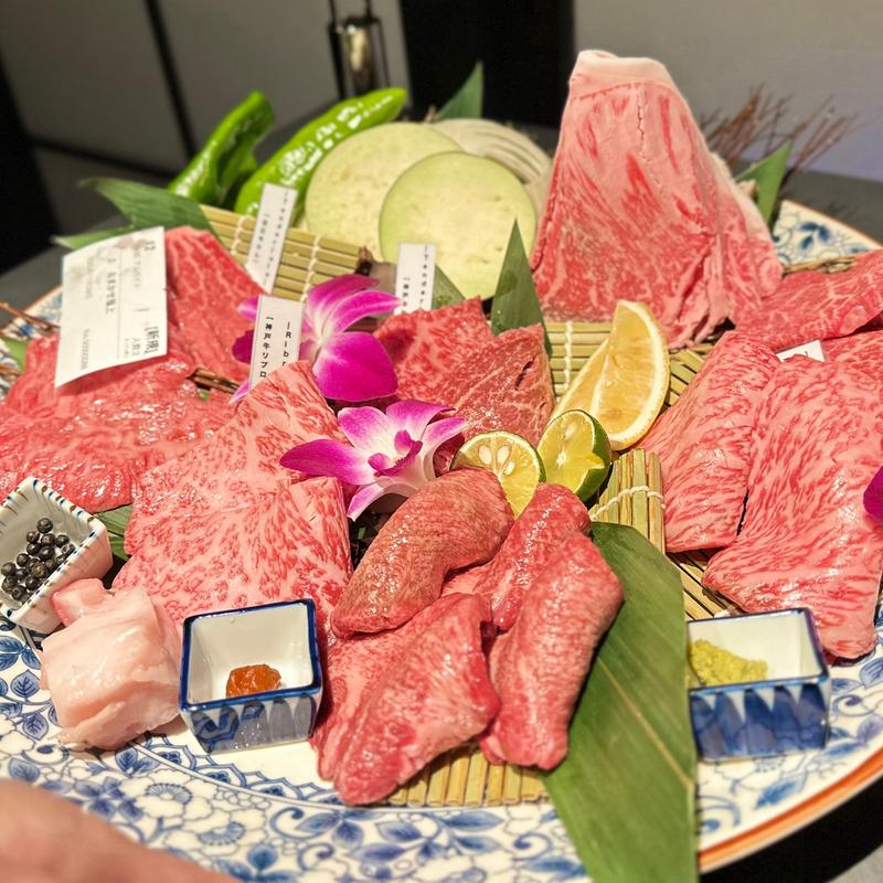極上(三大和牛食べ比べ 焼肉 つなぐ)