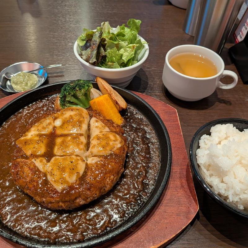 ハンバーグステーキセット(札幌牛亭 西池袋店)