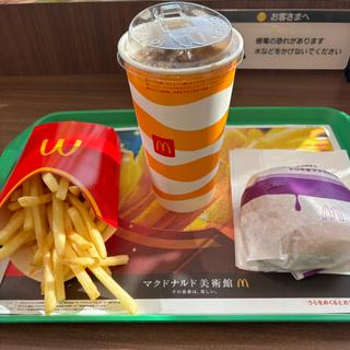 昼マック テリヤキバーガーセット サイズ⤴️