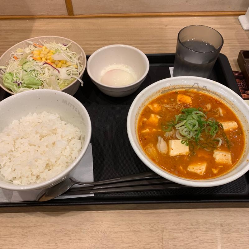 牡蠣入りキムチチゲセット(松屋 上板橋店 )