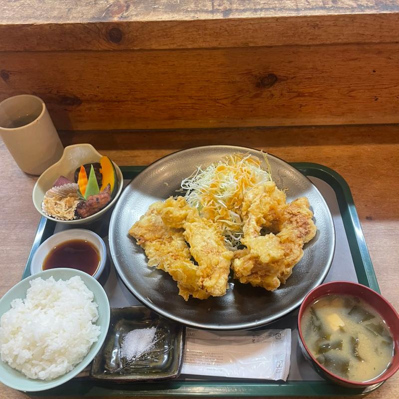 とり天定食(食事処 若松)