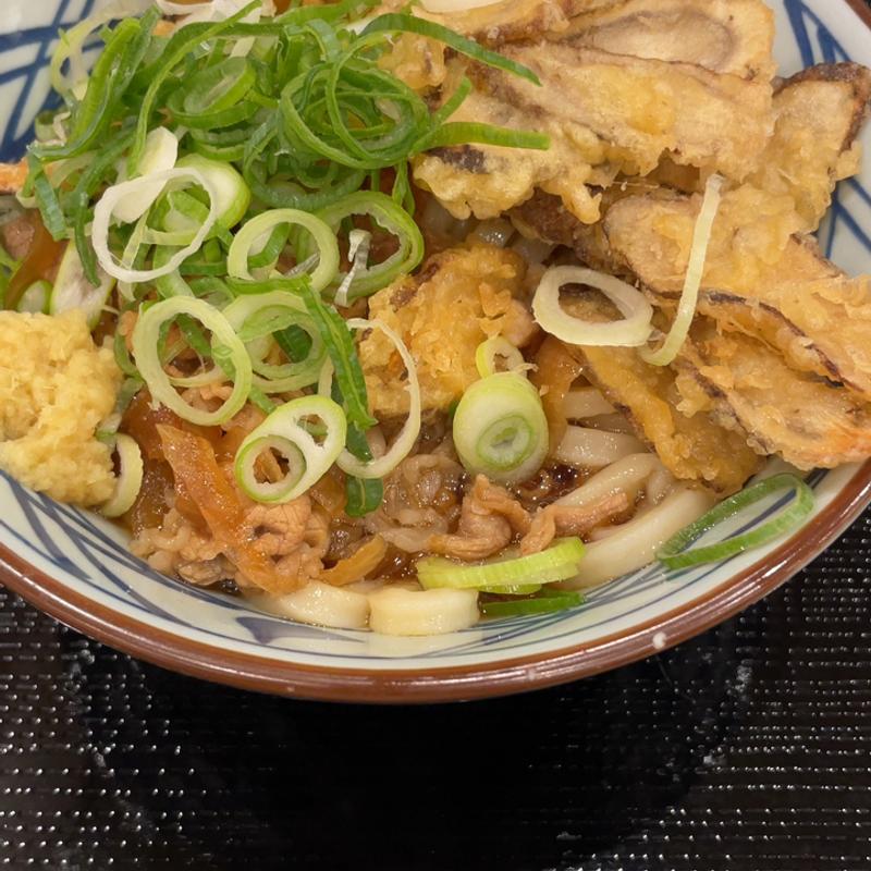 ゴボ天肉ぶっかけ(丸亀製麺羽田空港第1ターミナル)