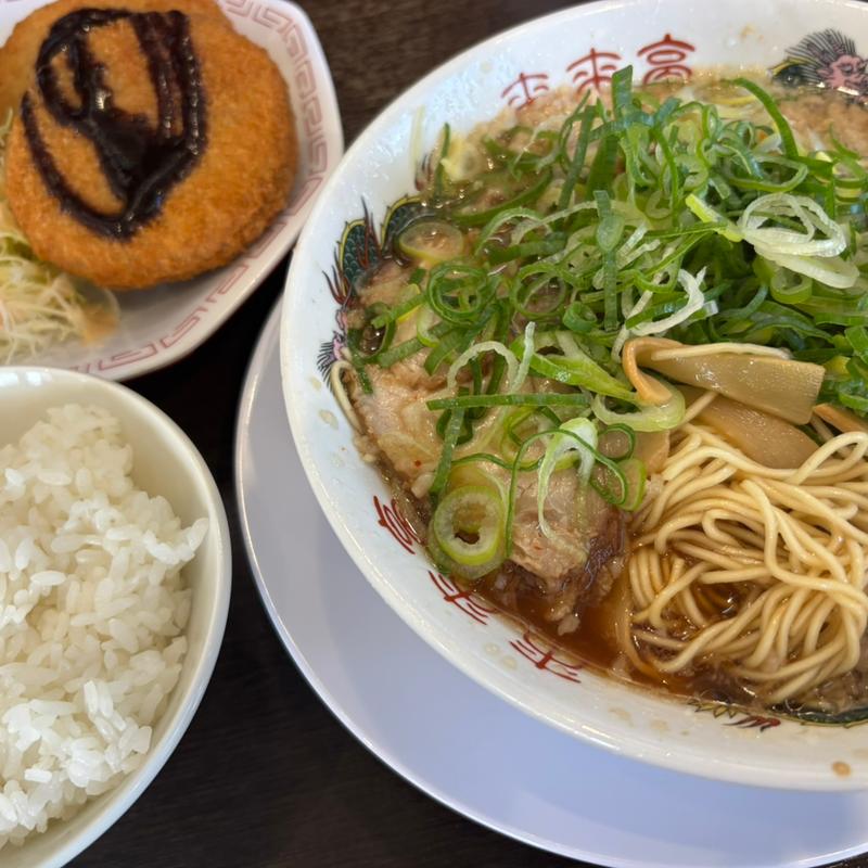 ミンチカツ定食(来来亭 岡山大福店 )
