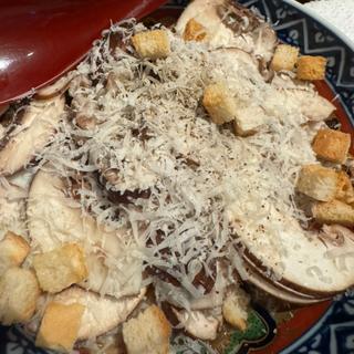 ブラウンマッシュルームのチーズがけ(ヤキトリ ジャクチュウ)