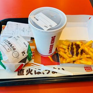 ワッパーチーズ Jr セット+チリチーズフライ(バーガーキング 井土ヶ谷駅前店)