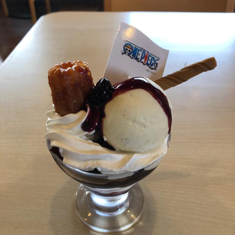 ブルックのヨホホホ♪ ブルーベリーと紅茶ゼリーのパフェ(ジョイフル八潮店)