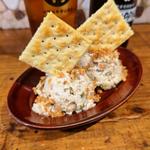 上州ねぎとキノコのアンチョビ風ポテサラ