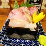 山角の刺身枡盛(イザカヤ 山角)