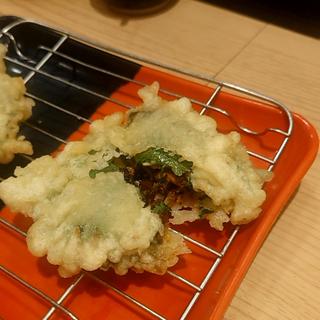 ウニの天ぷら(築地 刺天)