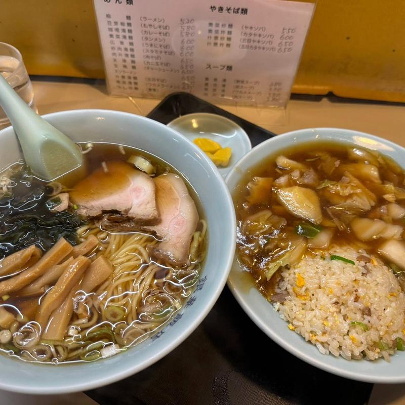 ラーメン あんかけ炒飯(銀華飯店 （ギンカハンテン）)