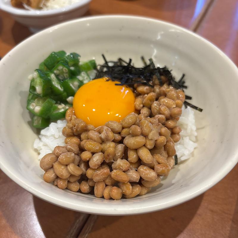 ミニ納豆オクラ丼(山田うどん食堂 上尾小泉店 )