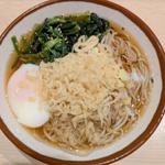 朝そば　温玉・ほうれん草(そばの神田東一屋 本店 )