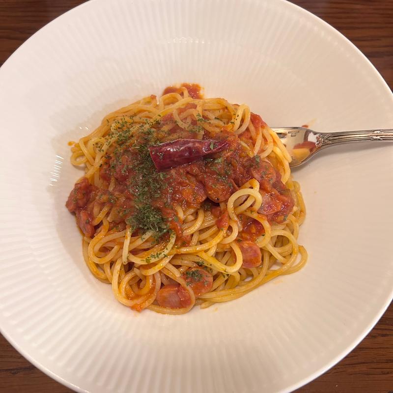 チョリソのアラビアータ（ランチメニュー）(カフェリュバン)