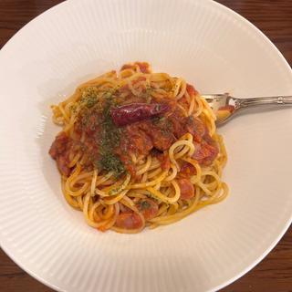 チョリソのアラビアータ（ランチメニュー）(カフェリュバン)