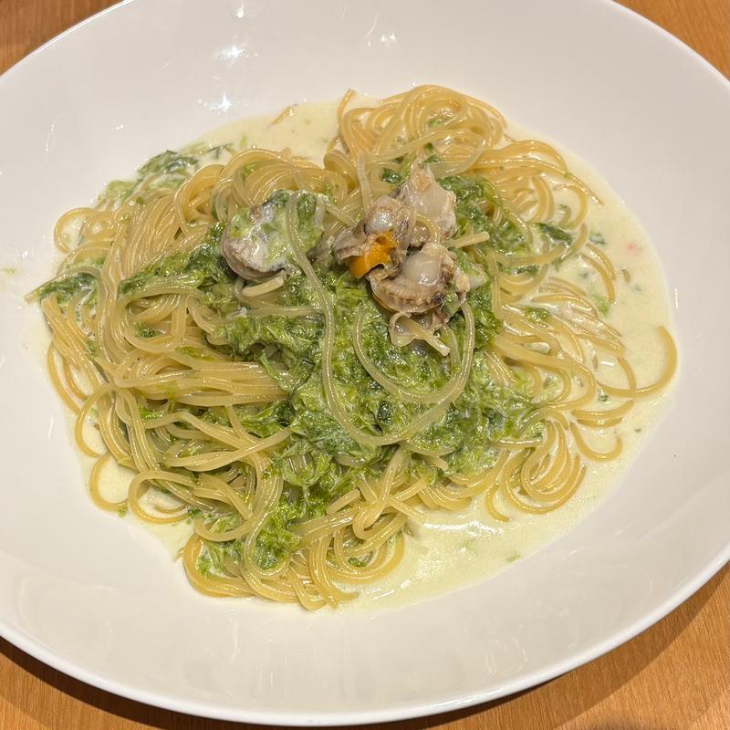 帆立とあおさ海苔のクリームソースパスタ(ニコラスピザハウス 横浜馬車道店)