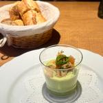 サーモンとグリーンアスパラのヴェリーヌ