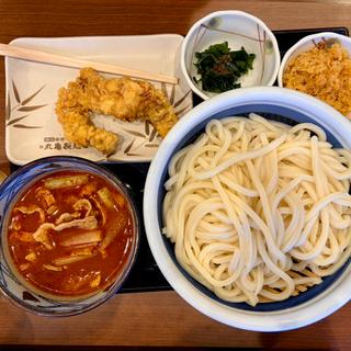 辛肉汁うどん＋かしわ天(丸亀製麺ビバモール加須)