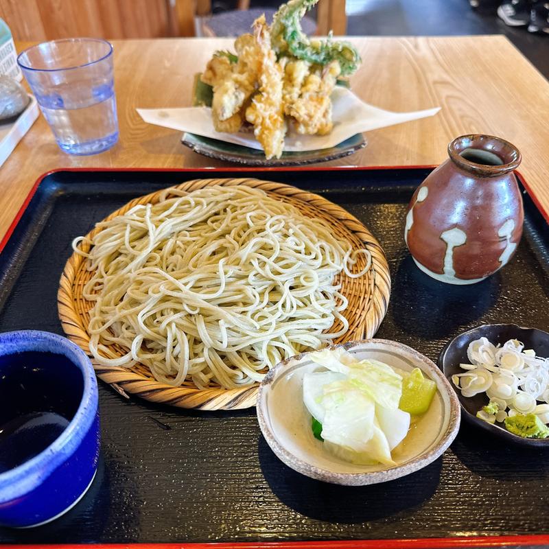 もりそば＋天ぷら盛り合わせ(そば処 うめの )