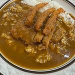 カツカレー＋エビフライ(カレーショップ キング)