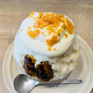 冬もろこしかき氷