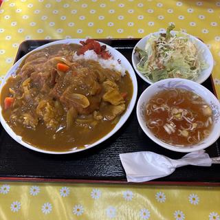 カツカレー定食(お食事処 丸竹食堂)