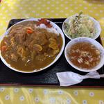 カツカレー定食