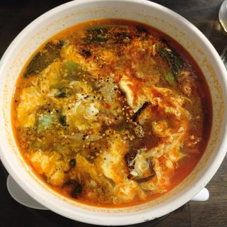 ユッケジャンスープ(七輪焼肉 安安 柏店)