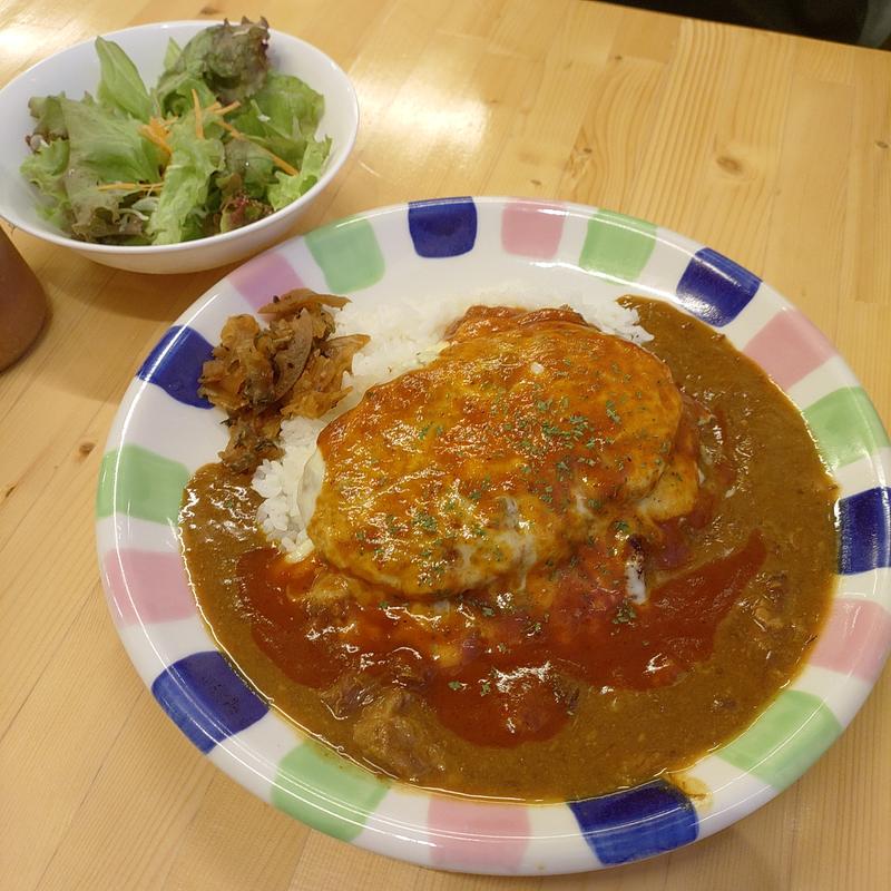 チーズハンバーグカレー(ハンバーグレストラン つきみち 東松島店)