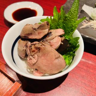 鶏白レバーの低温オイル煮