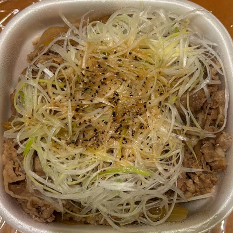 白髪ねぎ牛丼(特盛)(すき家 枚方中宮東之町店 )