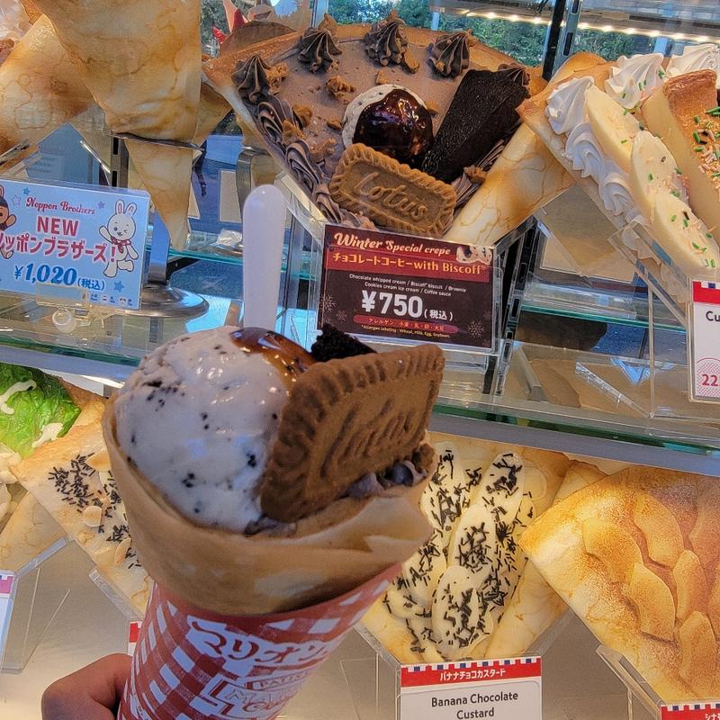 チョコレートコーヒーwith Biscoff(マリオンクレープ 東京タワー店 （MARION CREPES）)