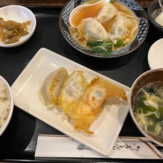 焼き水餃子定食(餃子満彩 人形町店)