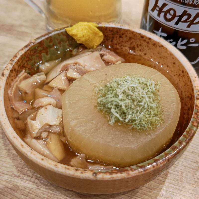 牛すじ・大根(ホームベース 伊勢佐木町)