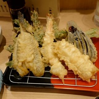 天ぷら五種盛り(築地 刺天)