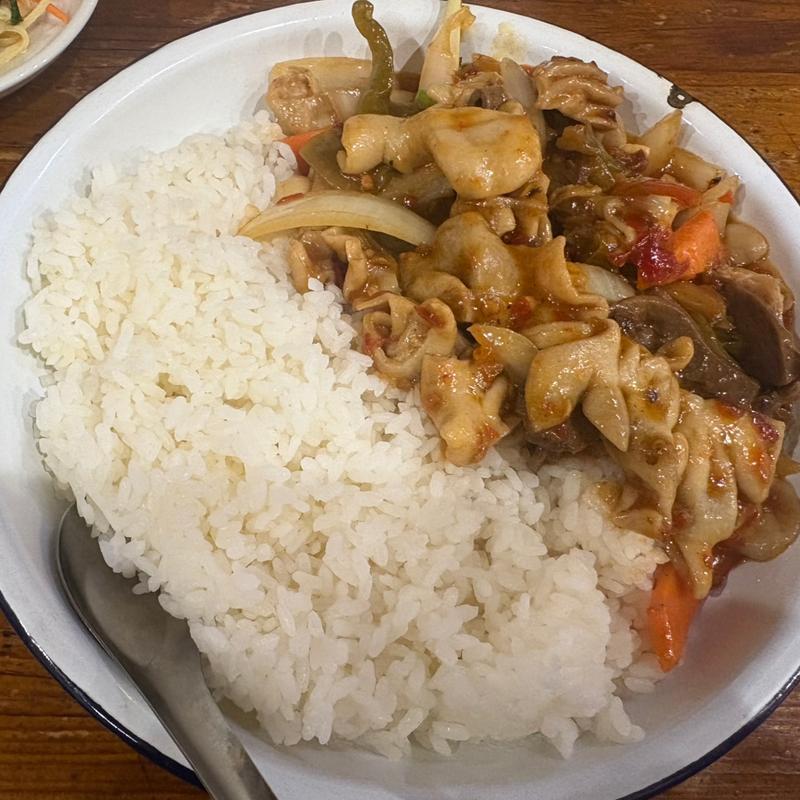 豚ホルモン青唐辛子炒め(酒仙坊)