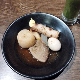 静岡おでん(5種入り)、緑茶割り