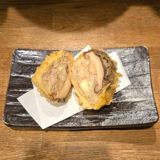 シイタケ肉詰め天