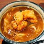 鶏天カレーうどん