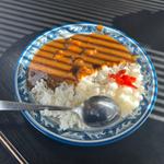 Bセット　半カレー　塩ラーメン