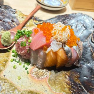 ちんちろ寿司　ゲンヤ海鮮盛り(立ち喰い寿司 ゲンヤ倶楽部)