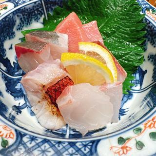 造り5種盛り(立ち喰い寿司 ゲンヤ倶楽部)