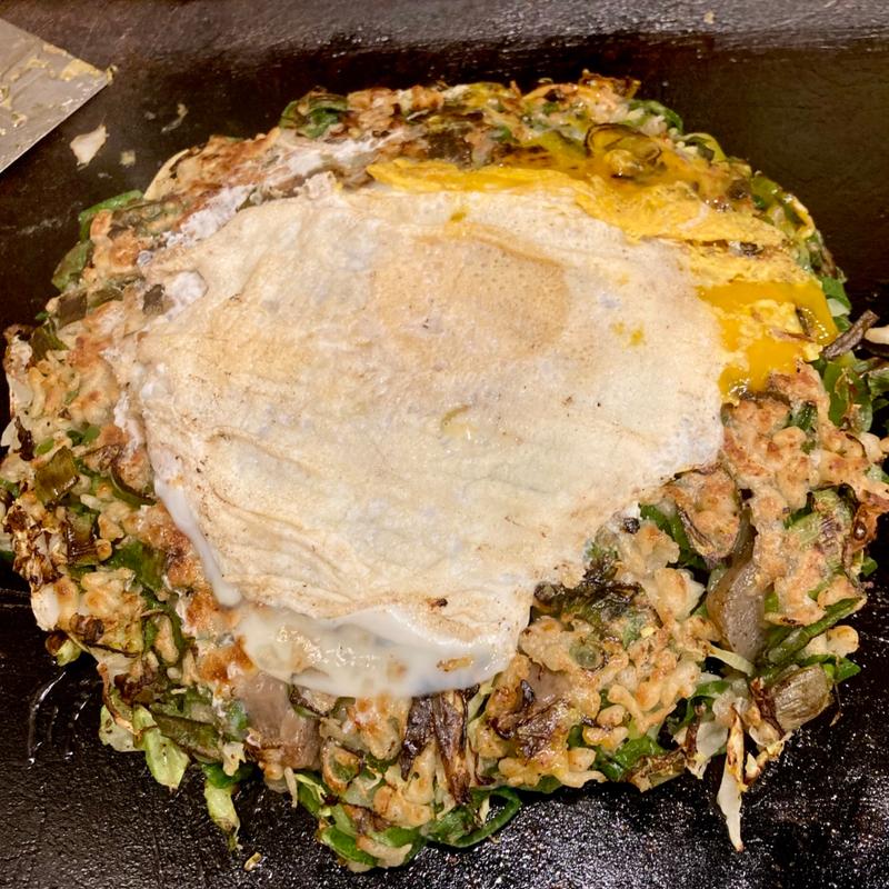 すじコンねぎ焼き(お好み焼き松ちゃん)