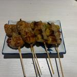 長ネギ豚巻き+蓮根つくね豚巻き